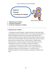 Capítulo 9 Emprego e Condições de Trabalho