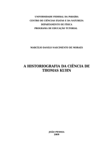 MORAES, M. A Historiografia da Ciência de Thomas Kuhn