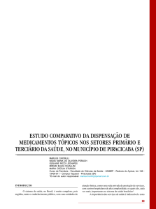 estudo comparativo da dispensação de medicamentos tópicos nos