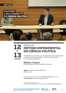 Método Experimental em Ciência Política - CIES-IUL