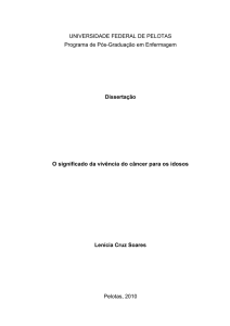O significado da vivência do câncer para os idosos