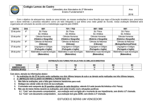 Colégio Lemos de Castro ESTUDES E SERÁS UM VENCEDOR!