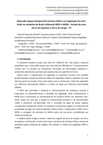 Nota-se como as áreas classificadas pelo PROBIO Caatinga como