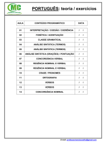 PORTUGUÊS: teoria / exercícios