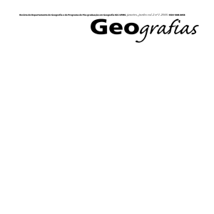 Revista do Departamento de Geografia e do Programa de
