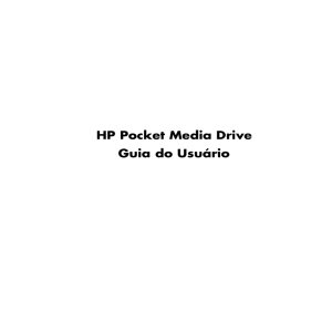 HP Pocket Media Drive Guia do Usuário