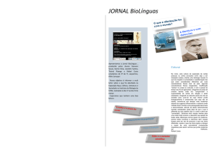 JORNAL BioLínguas - Novo website IFBA