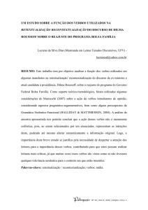 Um estudo sobre a função dos verbos utilizados na retextualização