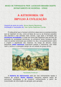 A AstronomiA: um Impulso à CIvIlIzação