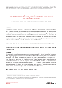 PROPRIEDADES SINTÁTICAS E SEMÂNTICAS DO VERBO IR NO