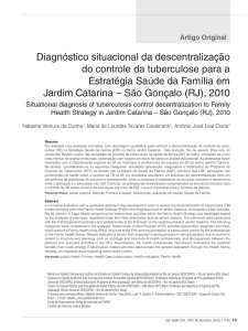 Diagnóstico situacional da descentralização do controle da