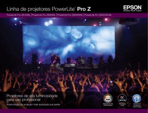 Linha de projetores PowerLite® Pro Z