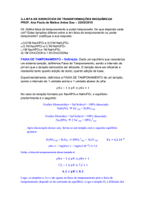 3a LISTA DE EXERCÍCIOS DE TRANSFORMAÇÕES BIOQUÍMICAS