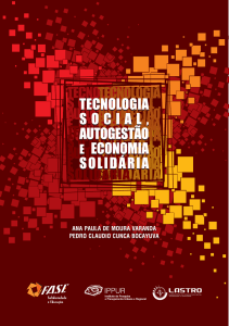 "Tecnologia Social, Autogestão e Economia Solidária"