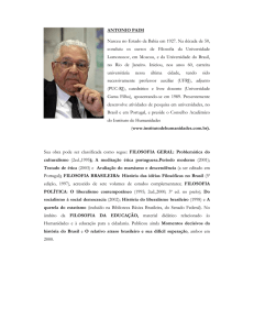 Curriculo - Antonio Paim - Universidade Católica Portuguesa