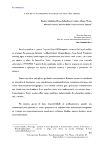 Ressonâncias A Arte de Ser Psicoterapeuta de Crianças