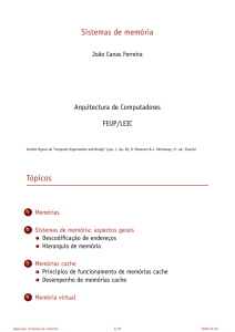 Sistemas de mem&oacute;ria T&oacute;picos