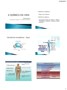 Biologia - Química da Vida