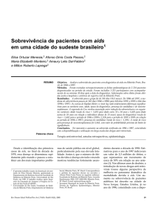 Sobrevivência de pacientes com aids em uma