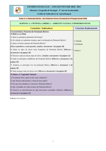 EXTERNATO DA LUZ – ANO LECTIVO DE 2010 / 2011 Conteúdos