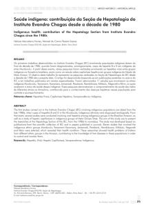 Saúde indígena: contribuição da Seção de Hepatologia do Instituto