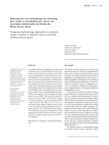 Aplicação de uma metodologia de screening