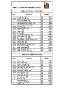 tabela de páscoa distribuição 2015