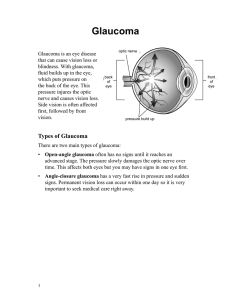 Glaucoma - Health Information Translations