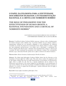 o papel da filosofia para a efetividade dos direitos humanos