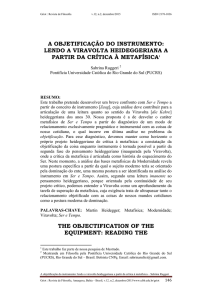 a objetificação do instrumento: lendo a viravolta