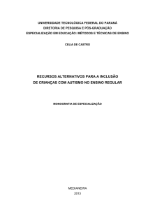 recursos alternativos para a inclusão de crianças com