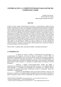 exportação e a competitividade paranaense do complexo