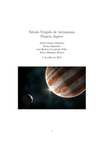 Estudo Dirigido de Astronomia Planeta Júpiter