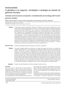 A genética e os seguros: correlação e analogia ao