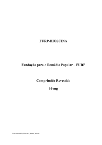 FURP-HIOSCINA 10 mg Comprimido revestido