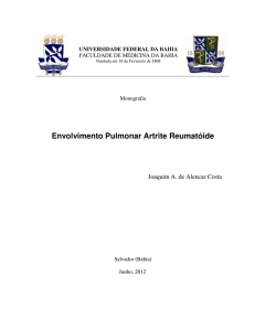 Envolvimento Pulmonar Artrite Reumatóide