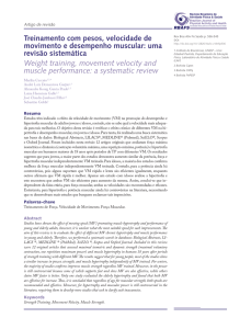 Treinamento com pesos, velocidade de movimento e desempenho