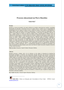 Processo educacional em Pierre Bourdieu