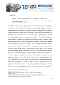 o papel do enfermeiro frente aos distúrbios