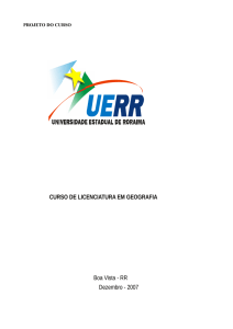 projeto curso de geografia