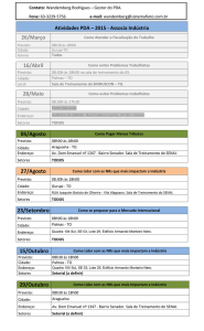 Agenda de Ações - PDA 2015