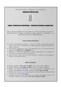 Técnico em Eletrônica, Circuitos Elétricos e Magnéticos