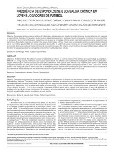 frequência de espondilólise e lombalgia crônica