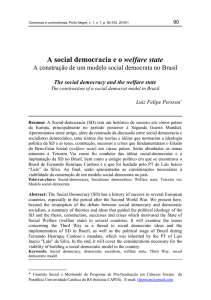 A social democracia e o welfare state: a construção de um modelo