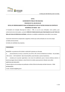 Chamamento Público FMC 005/2016 - Prefeitura Municipal de Belo