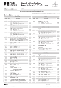 Manuais e Livros Auxiliares Ensino Básico – 1.°, 2.° e