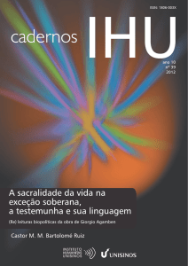 a testemunha e sua linguagem - Instituto Humanitas Unisinos