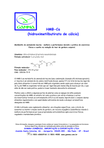 HMB-Ca (hidroximetilbutirato de cálcio)