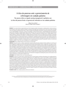 A ética do processo ante o gerenciamento de enfermagem em