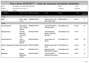 Manuais - Agrupamento de Escolas da Mealhada